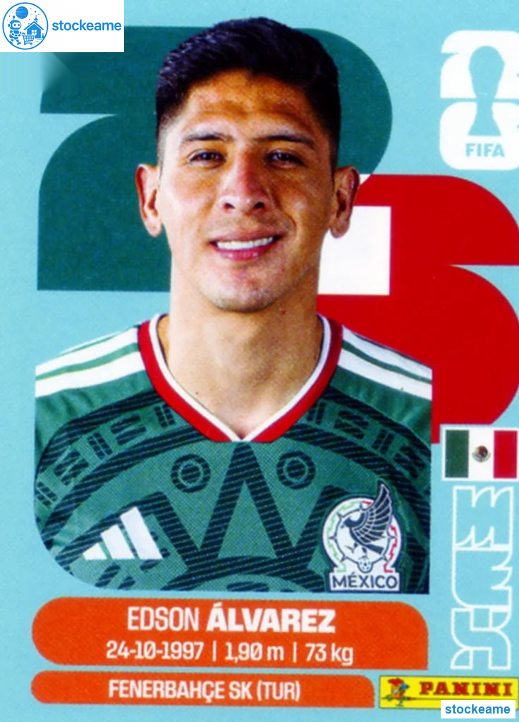 MEX010 - Edson Alvarez | Mexico | Panini World Cup 2026 Base Sticker - Image 2