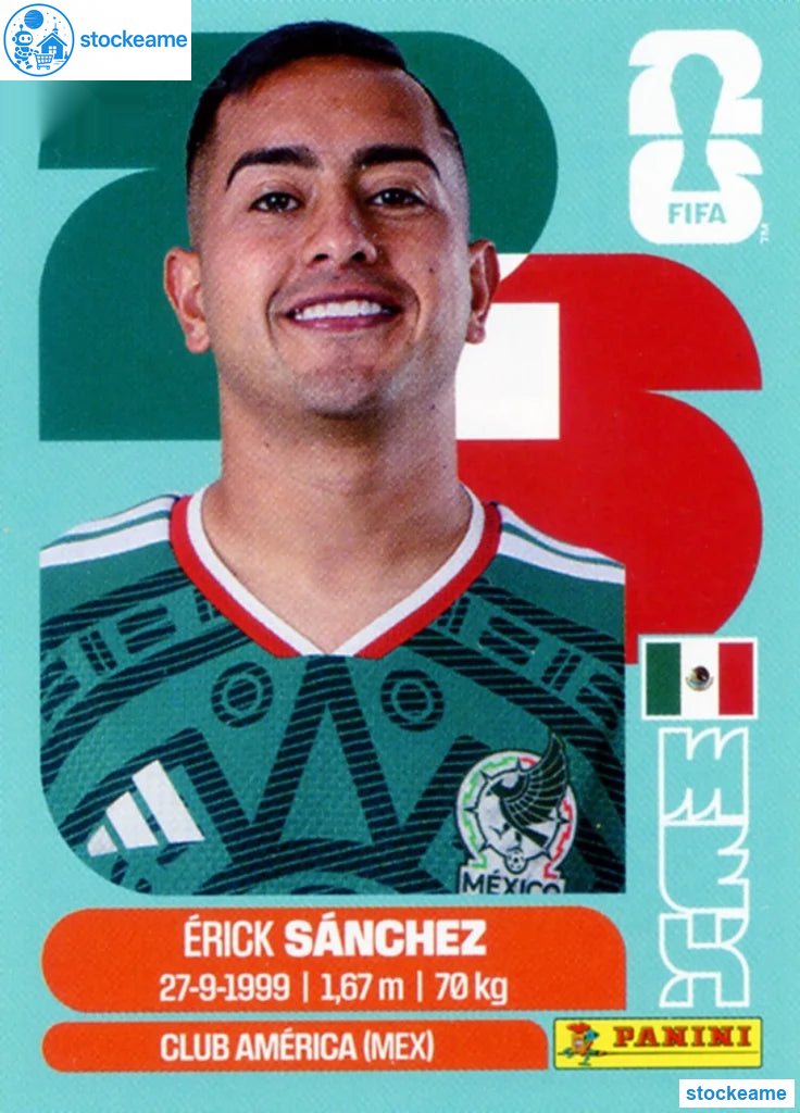MEX014 - Érick Sánchez | Mexico | Panini World Cup 2026 Base Sticker - Image 2
