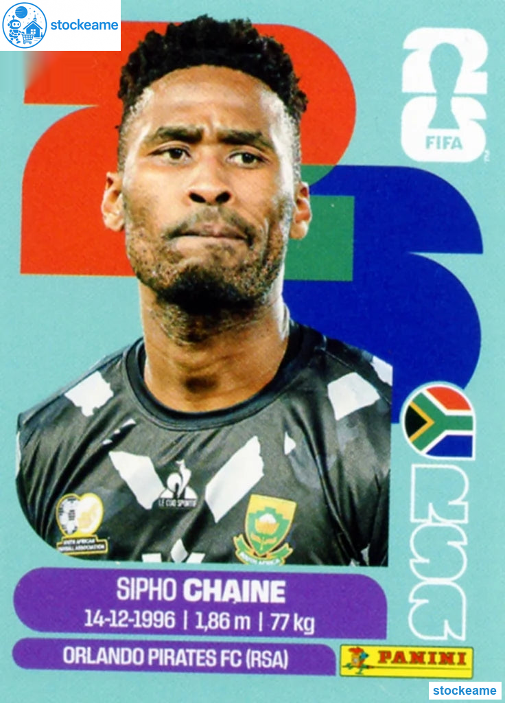 RSA003 - Sipho Chaine | South Africa | Panini World Cup 2026 Base Sticker - Image 2