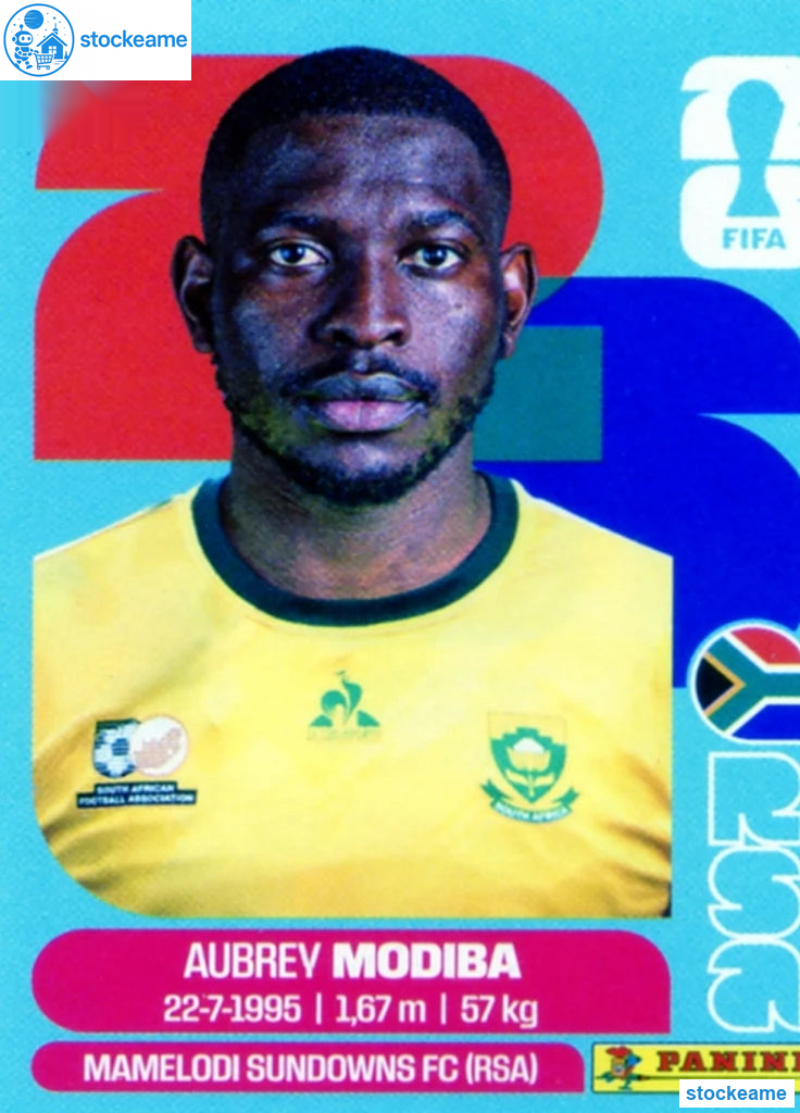 RSA004 - Aubrey Modiba | South Africa | Panini World Cup 2026 Base Sticker - Image 2