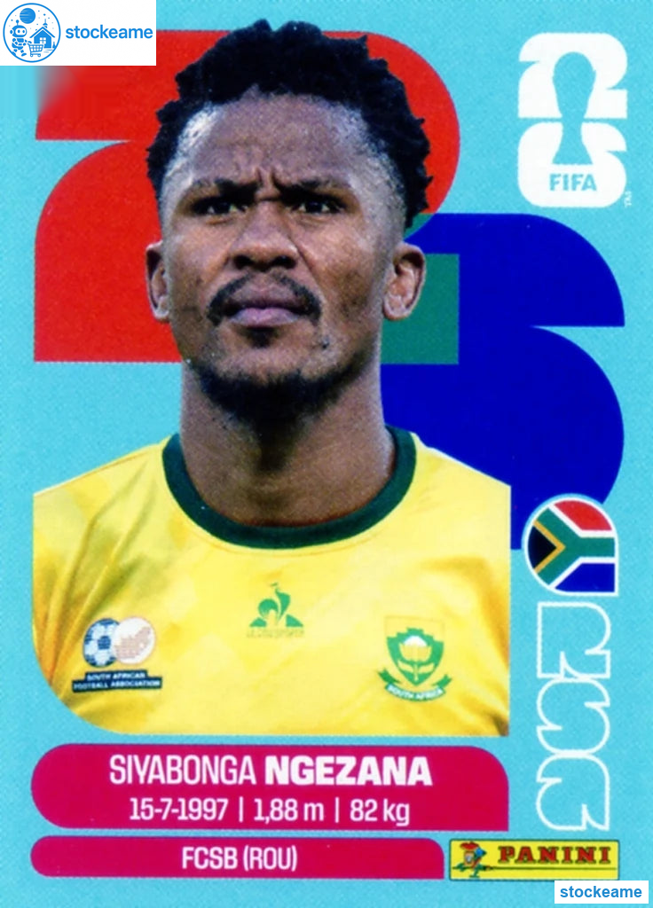 RSA008 - Siyabonga Ngezana | South Africa | Panini World Cup 2026 Base Sticker - Image 2