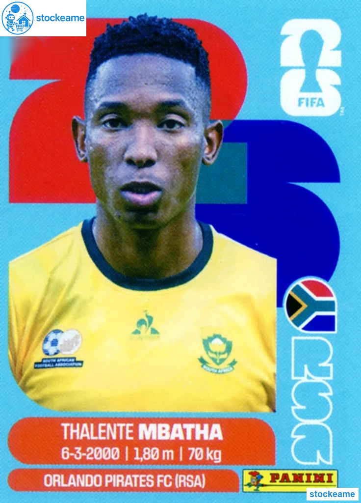 RSA012 - Thalente Mbatha | South Africa | Panini World Cup 2026 Base Sticker - Image 2