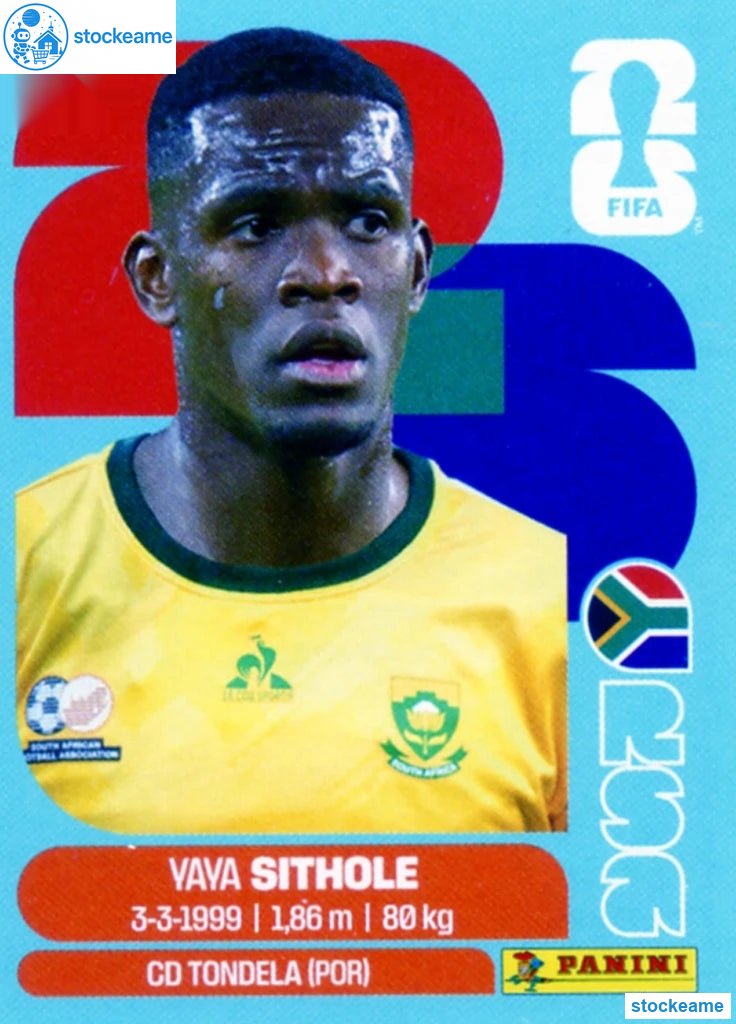 RSA015 - Yaya Sithole | South Africa | Panini World Cup 2026 Base Sticker - Image 2