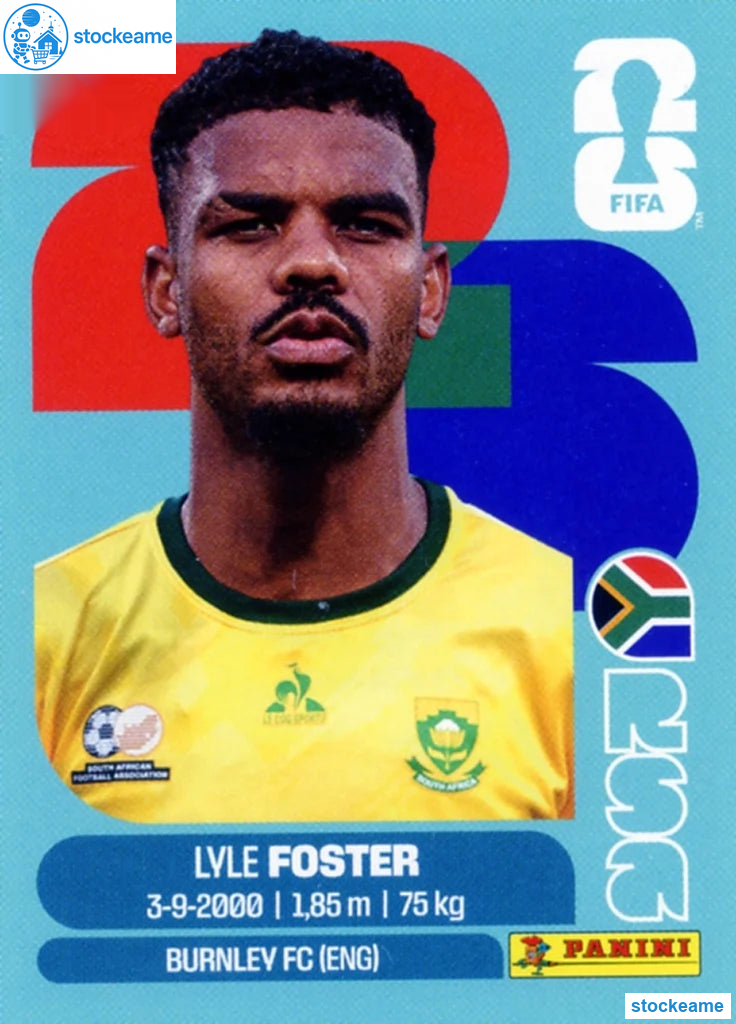 RSA017 - Lyle Foster | South Africa | Panini World Cup 2026 Base Sticker - Image 2