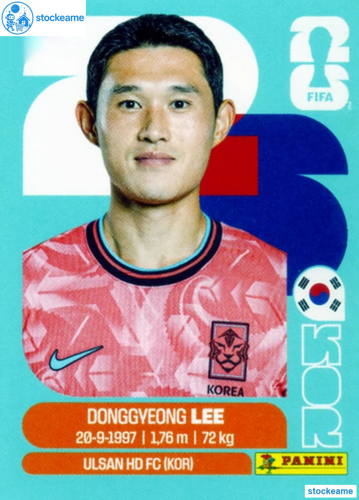 KOR016 - Dongg-yeong Lee | South Korea | Panini World Cup 2026 Base Sticker - Image 2