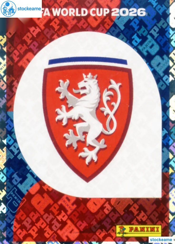 CZE001 - Emblem | Czechia | Panini World Cup 2026 Foil Sticker - Image 2