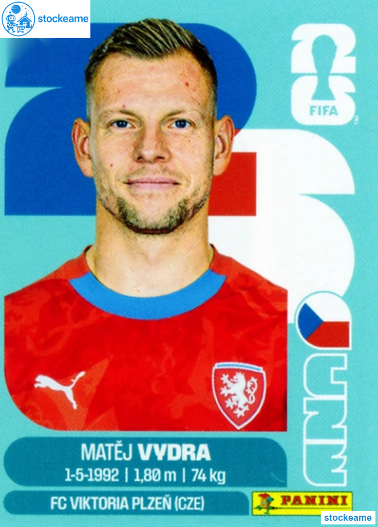 CZE015 - Matej Vydra | Czechia | Panini World Cup 2026 Base Sticker - Image 2
