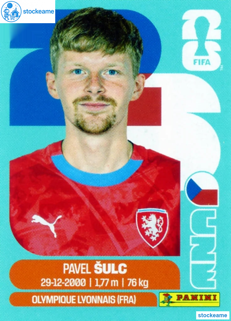 CZE014 - Pavel Sulc | Czechia | Panini World Cup 2026 Base Sticker - Image 2