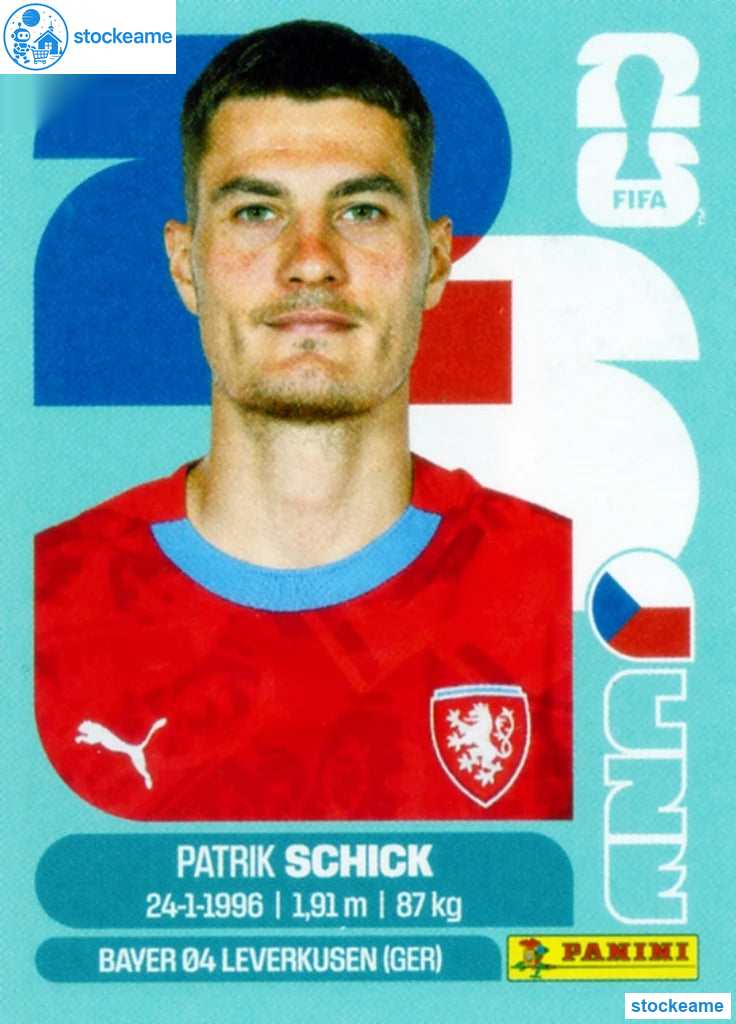 CZE020 - Patrik Schick | Czechia | Panini World Cup 2026 Base Sticker - Image 2