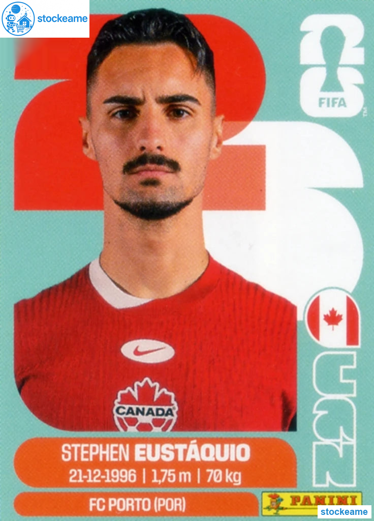 CAN010 - Stephen Eustáquio | Canada | Panini World Cup 2026 Base Sticker - Image 2