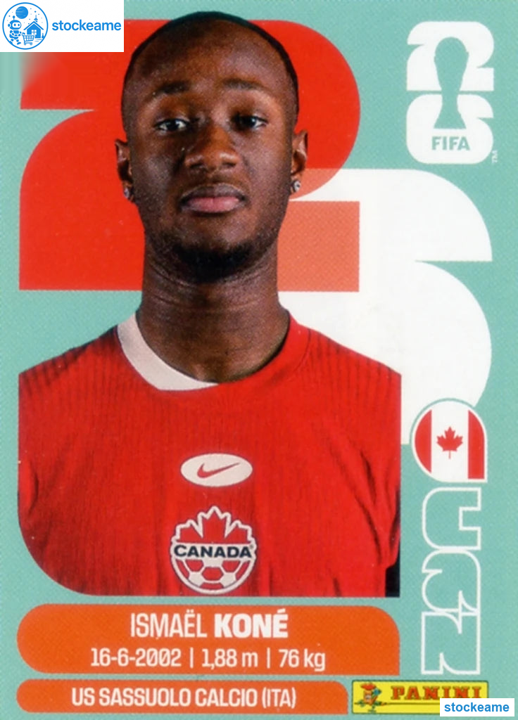 CAN011 - Ismaël Koné | Canada | Panini World Cup 2026 Base Sticker - Image 2