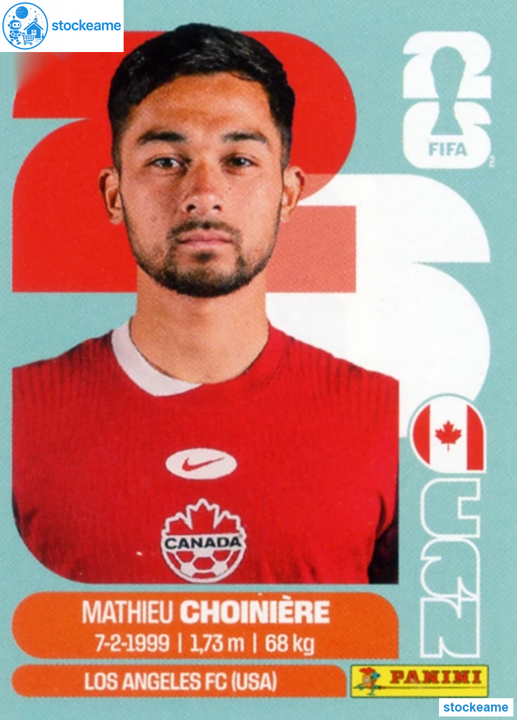 CAN015 - Mathieu Choinière | Canada | Panini World Cup 2026 Base Sticker - Image 2
