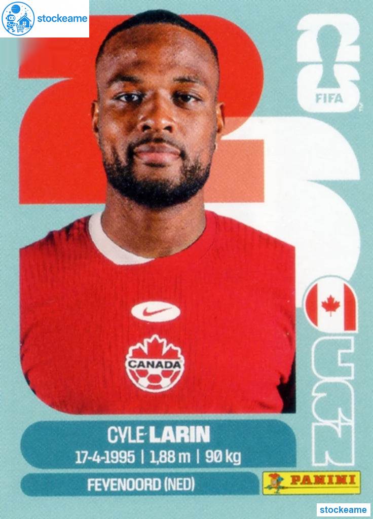 CAN019 - Cyle Larin | Canada | Panini World Cup 2026 Base Sticker - Image 2