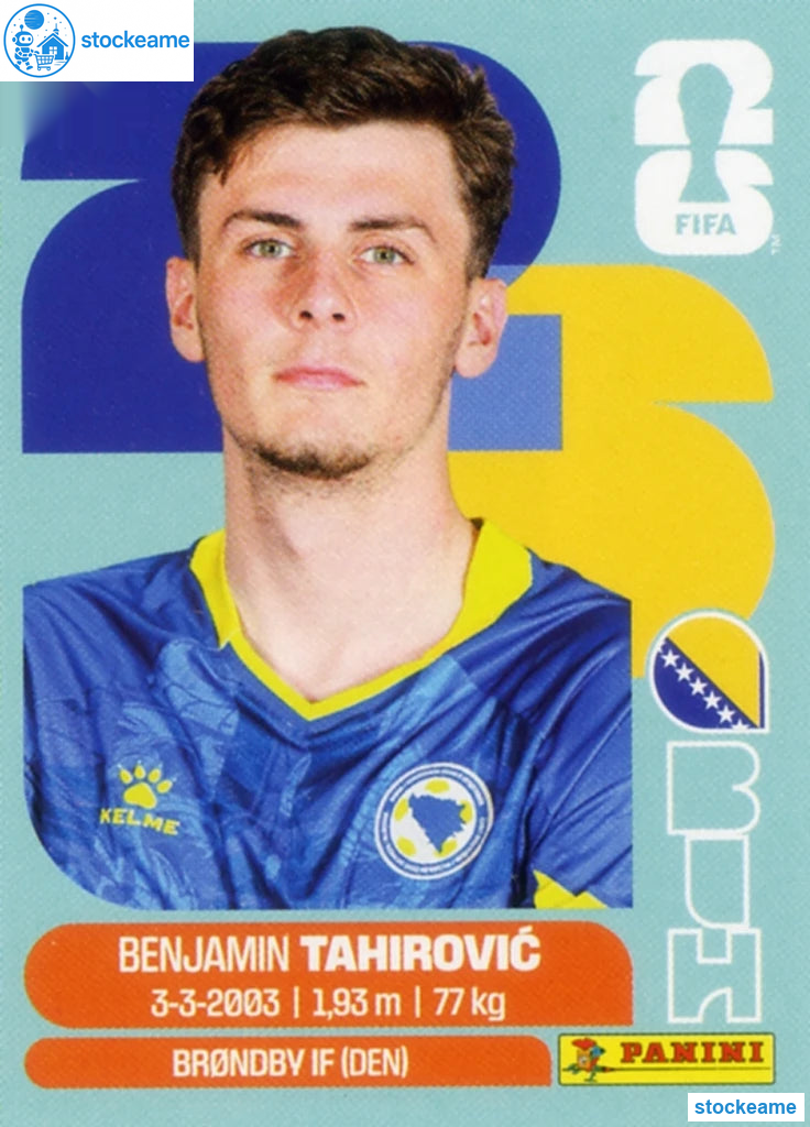 BIH009 - Benjamin Tahirovic | Bosnia and Herzegovina | Panini World Cup 2026 Base Sticker - Image 2
