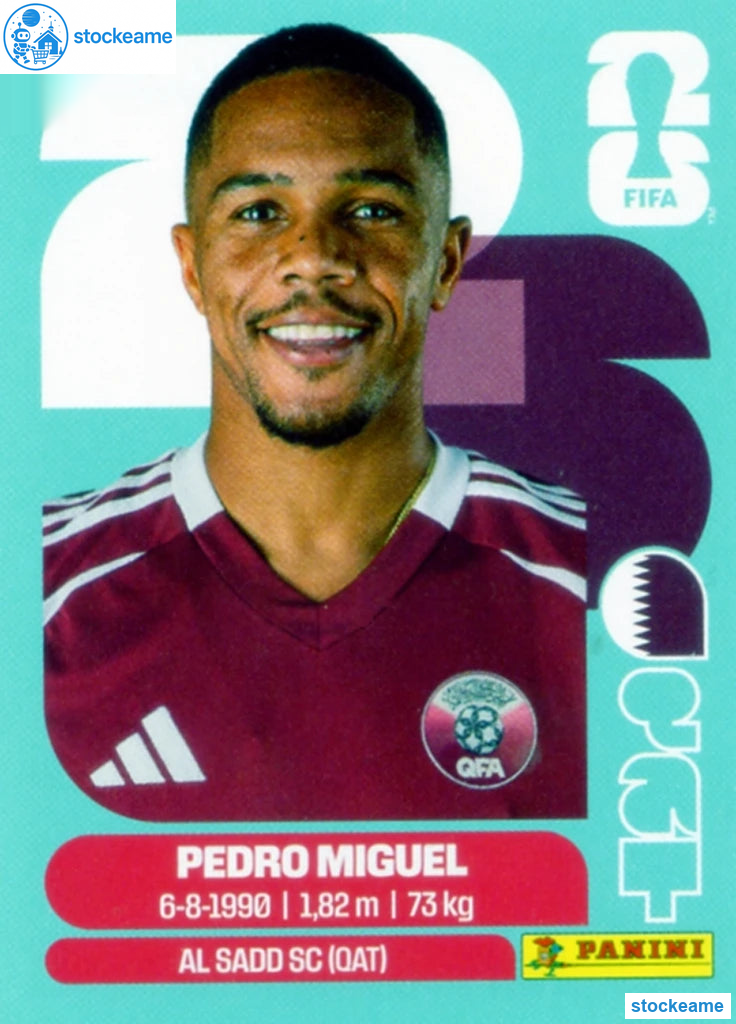 QAT007 - Pedro Miguel | Qatar | Panini World Cup 2026 Base Sticker - Image 2
