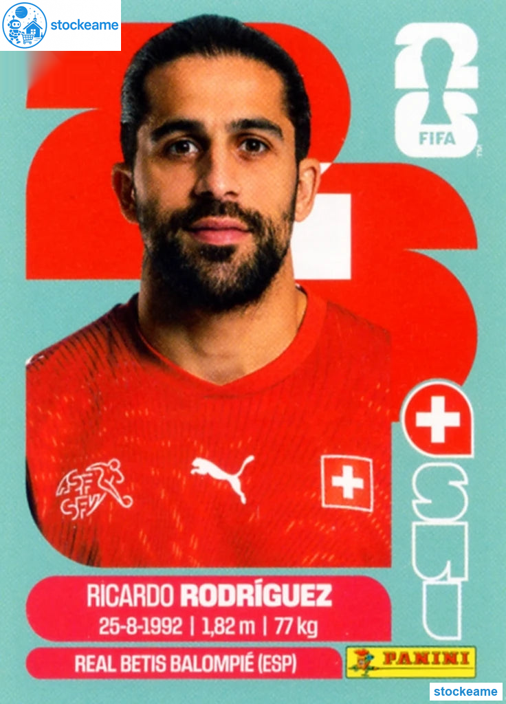 SUI005 - Ricardo Rodriguez | Switzerland | Panini World Cup 2026 Base Sticker - Image 2