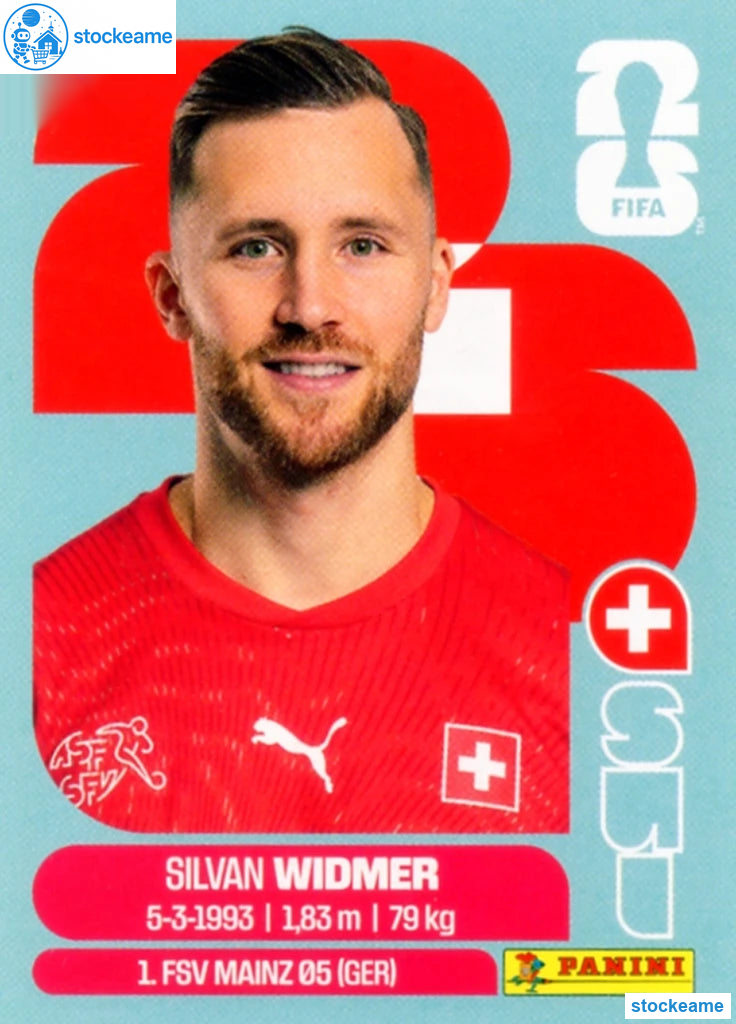 SUI008 - Silvan Widmer | Switzerland | Panini World Cup 2026 Base Sticker - Image 2