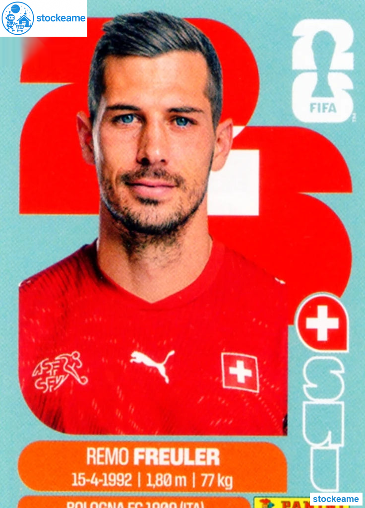 SUI011 - Remo Freuler | Switzerland | Panini World Cup 2026 Base Sticker - Image 2