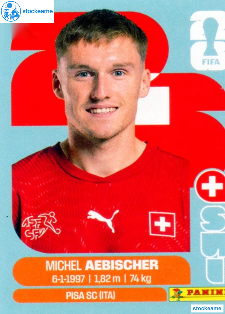 SUI016 - Michel Aebischer | Switzerland | Panini World Cup 2026 Base Sticker - Image 2