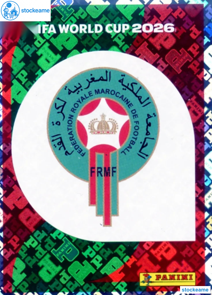 MAR001 - Emblem | Morocco | Panini World Cup 2026 Foil Sticker - Image 2