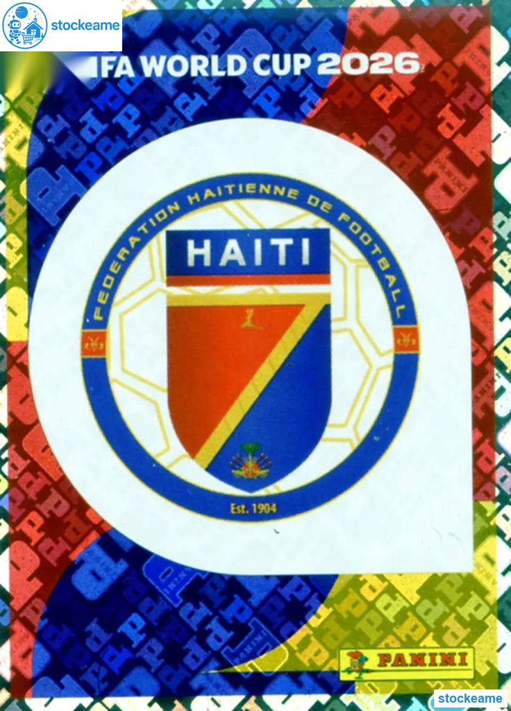 HAI001 - Emblem | Haiti | Panini World Cup 2026 Foil Sticker - Image 2