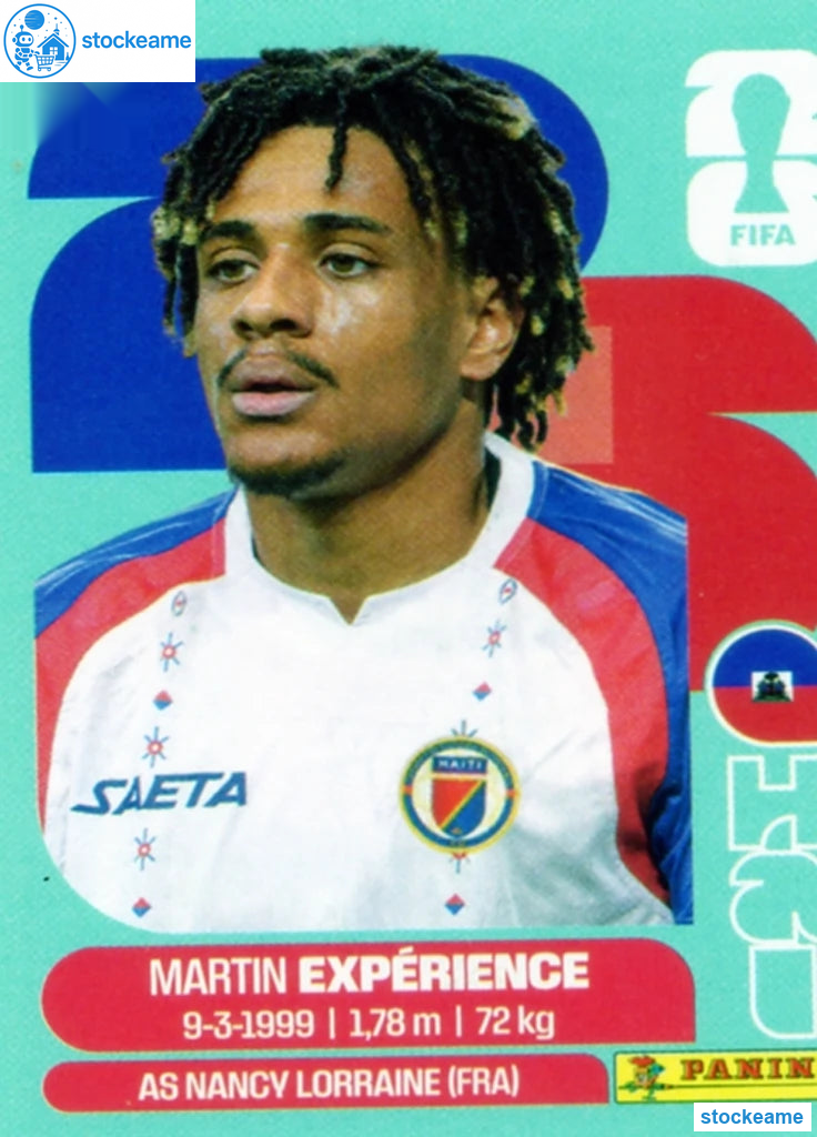 HAI004 - Martin Expérience | Haiti | Panini World Cup 2026 Base Sticker - Image 2