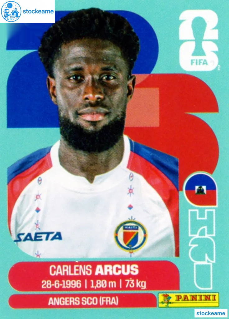 HAI003 - Carlens Arcus | Haiti | Panini World Cup 2026 Base Sticker - Image 2