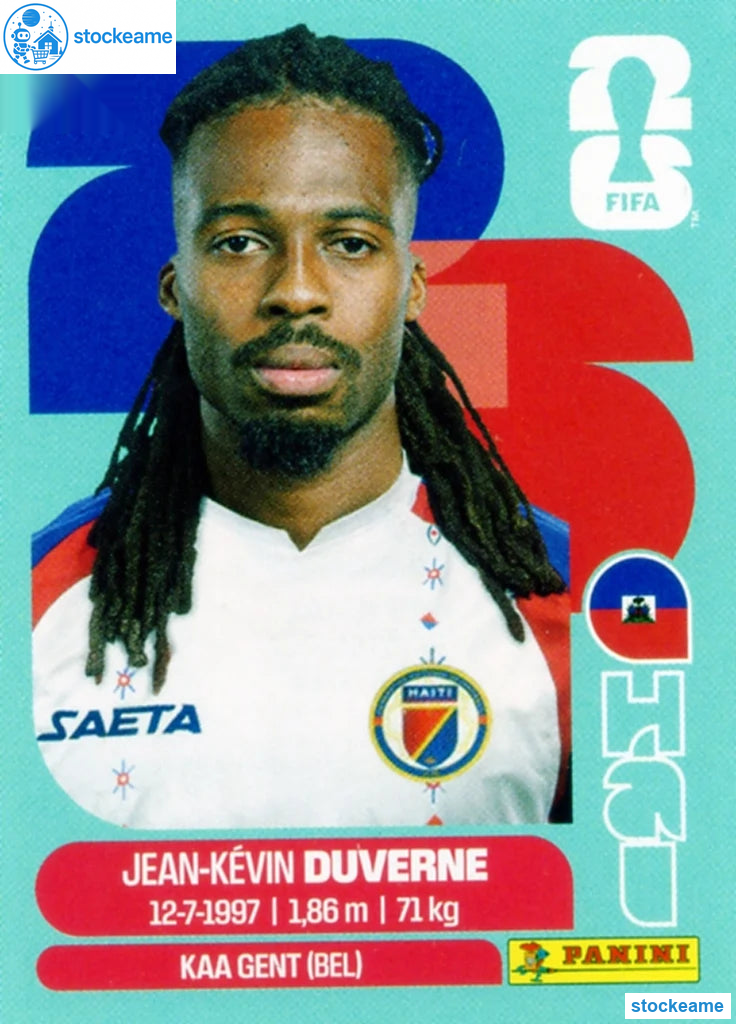HAI005 - Jean-Kevin Duverne | Haiti | Panini World Cup 2026 Base Sticker - Image 2