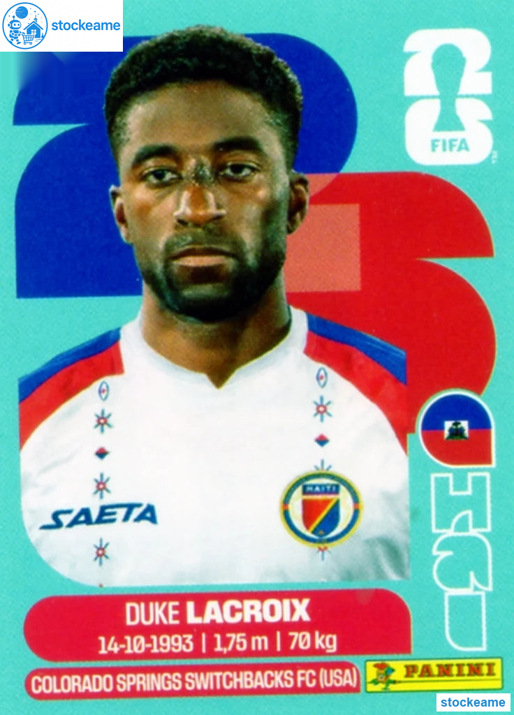 HAI007 - Duke Lacroix | Haiti | Panini World Cup 2026 Base Sticker - Image 2