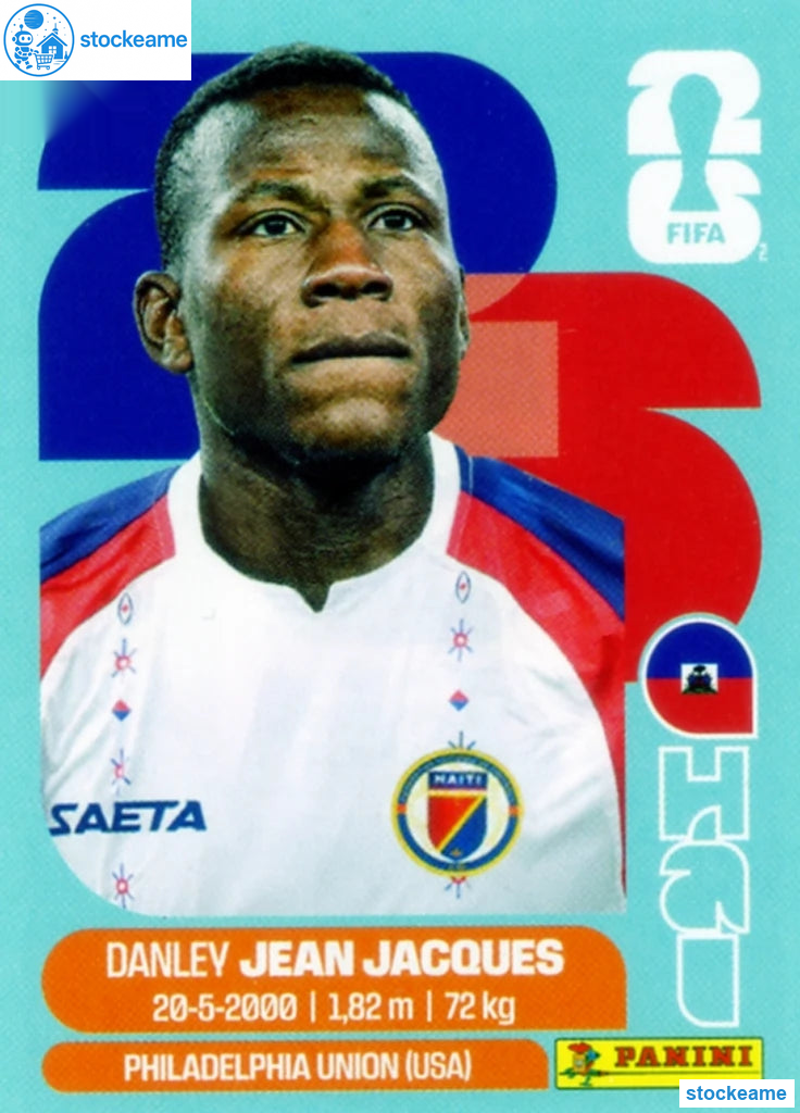 HAI011 - Danley Jean Jacques | Haiti | Panini World Cup 2026 Base Sticker - Image 2
