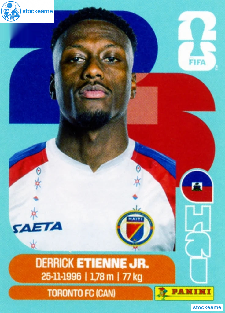 HAI015 - Derrick Etienne Jr | Haiti | Panini World Cup 2026 Base Sticker - Image 2