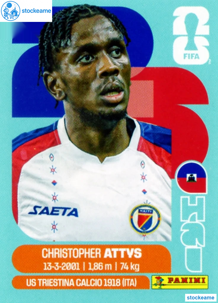 HAI014 - Christopher Attys | Haiti | Panini World Cup 2026 Base Sticker - Image 2