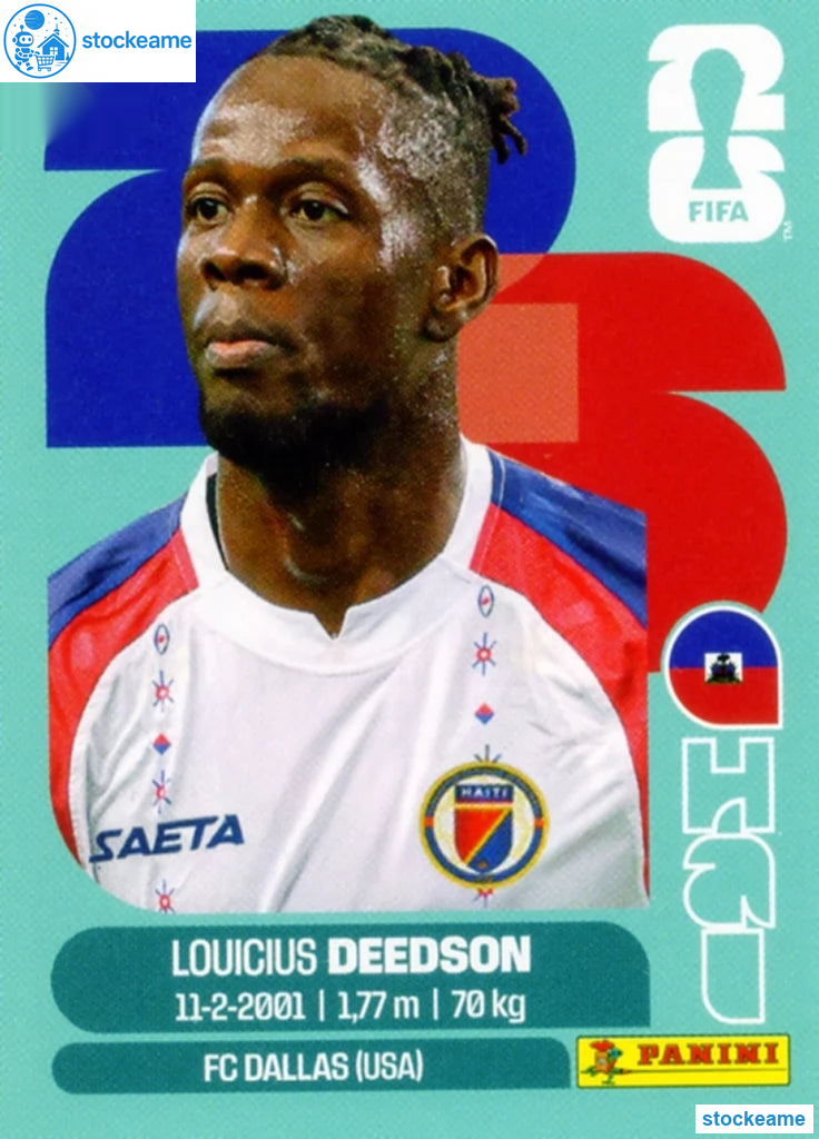 HAI019 - Louicius Deedson | Haiti | Panini World Cup 2026 Base Sticker - Image 2