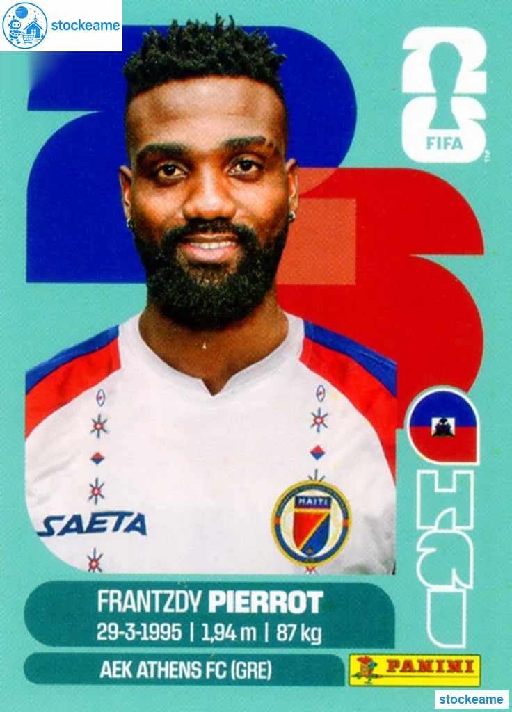 HAI020 - Frantzdy Pierrot | Haiti | Panini World Cup 2026 Base Sticker - Image 2