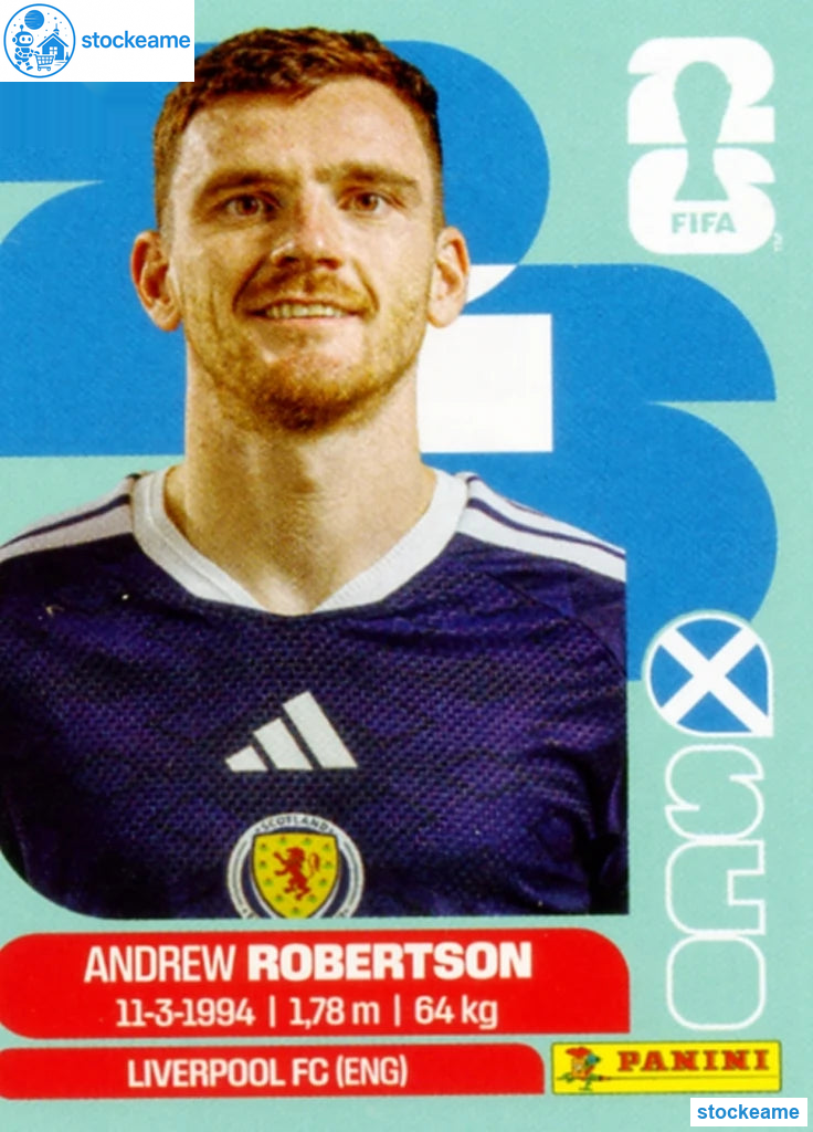 SCO006 - Andrew Robertson | Scotland | Panini World Cup 2026 Base Sticker - Image 2