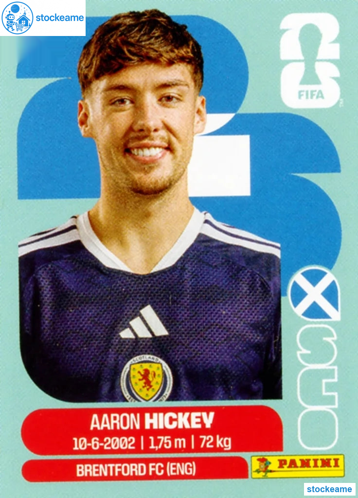 SCO005 - Aaron Hickey | Scotland | Panini World Cup 2026 Base Sticker - Image 2