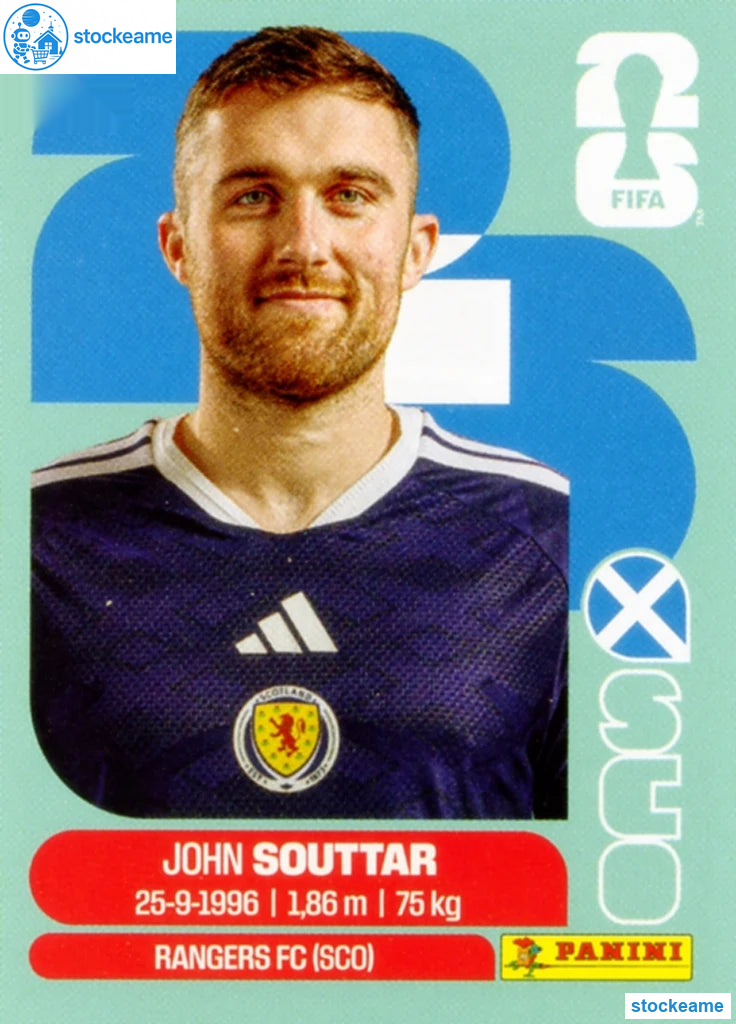 SCO008 - John Souttar | Scotland | Panini World Cup 2026 Base Sticker - Image 2