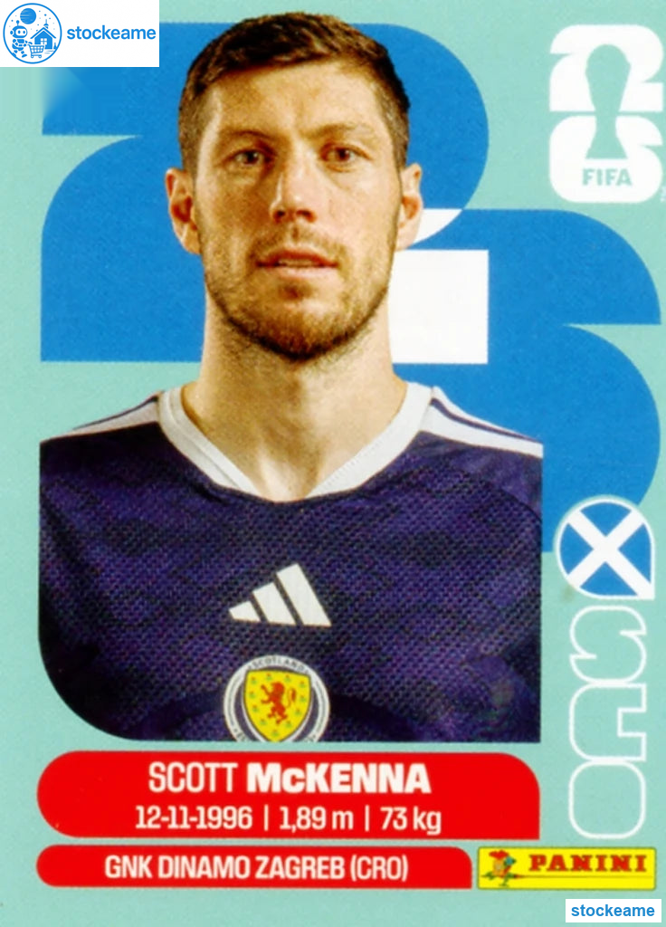 SCO007 - Scott McKenna | Scotland | Panini World Cup 2026 Base Sticker - Image 2