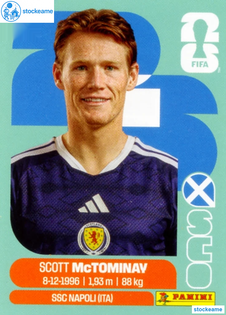 SCO011 - Scott McTominay | Scotland | Panini World Cup 2026 Base Sticker - Image 2