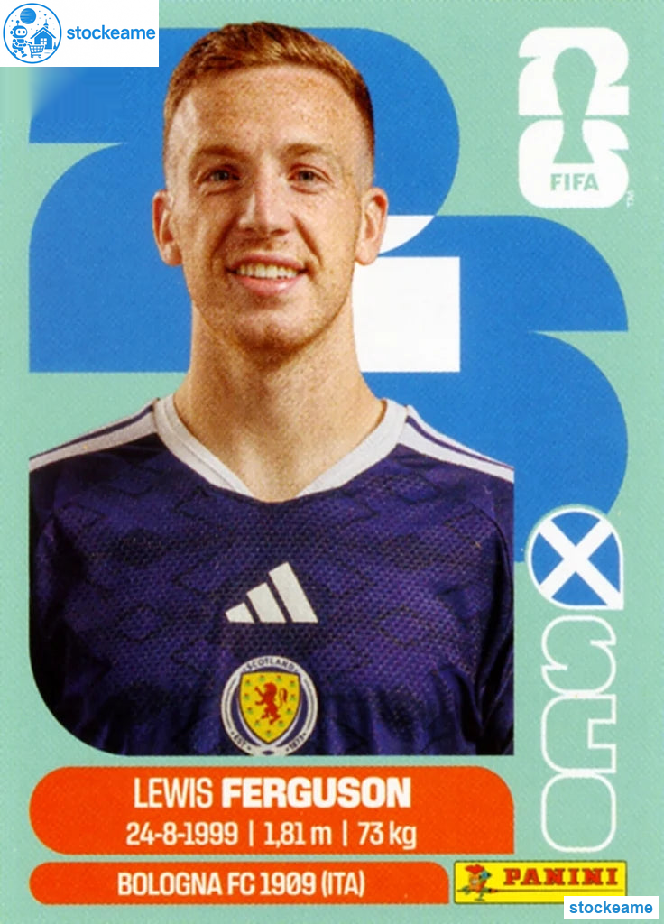 SCO014 - Lewis Ferguson | Scotland | Panini World Cup 2026 Base Sticker - Image 2