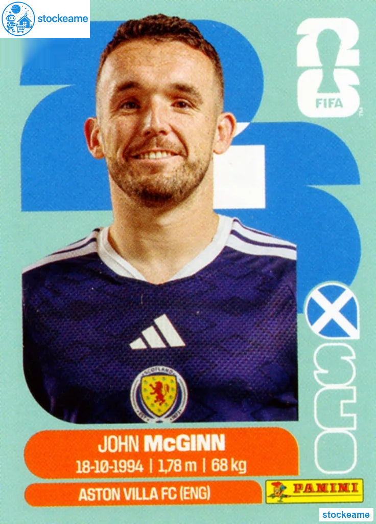 SCO017 - John McGinn | Scotland | Panini World Cup 2026 Base Sticker - Image 2