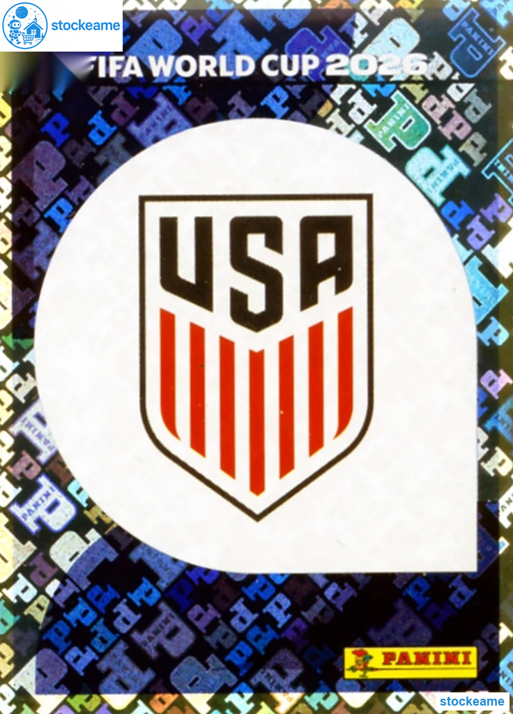 USA001 - Emblem | USA | Panini World Cup 2026 Foil Sticker - Image 2