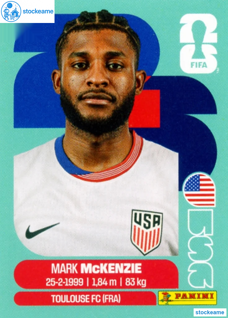 USA005 - Mark McKenzie | USA | Panini World Cup 2026 Base Sticker - Image 2