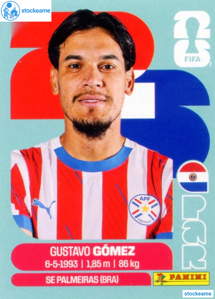 PAR004 - Gustavo Gomez | Paraguay | Panini World Cup 2026 Base Sticker - Image 2