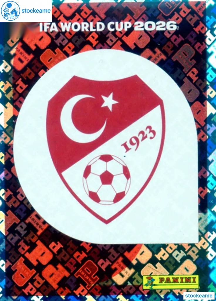 TUR001 - Emblem | Türkiye | Panini World Cup 2026 Foil Sticker - Image 2