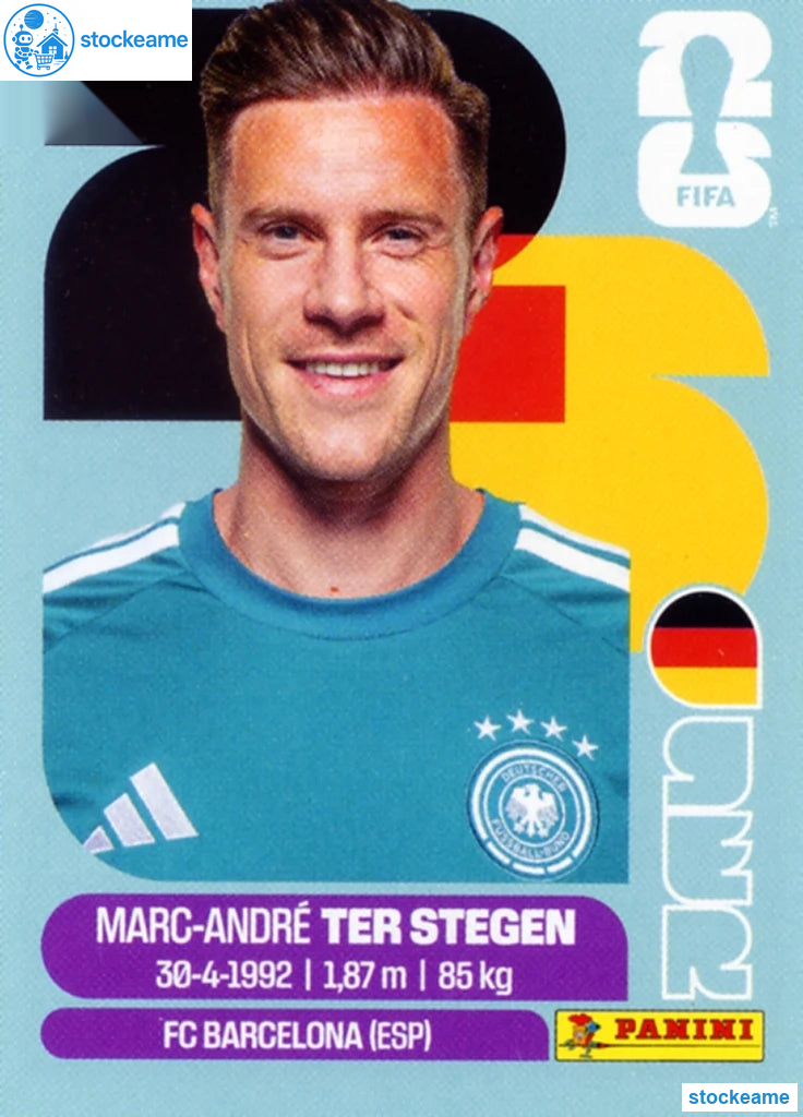 GER002 - Marc-André ter Stegen | Germany | Panini World Cup 2026 Base Sticker - Image 2