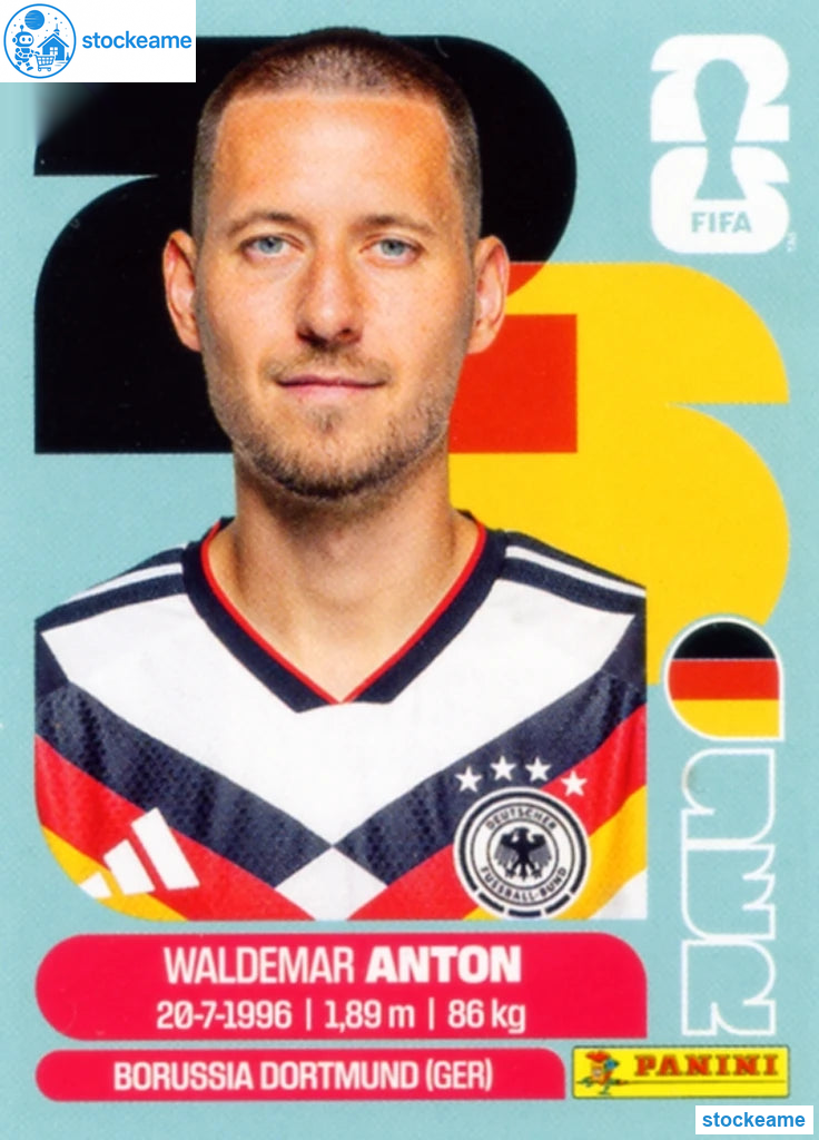 GER007 - Waldemar Anton | Germany | Panini World Cup 2026 Base Sticker - Image 2