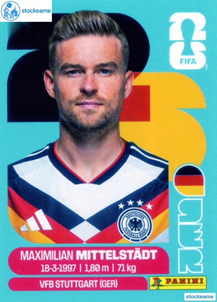 GER009 - Maximilian Mittelstadt | Germany | Panini World Cup 2026 Base Sticker - Image 2