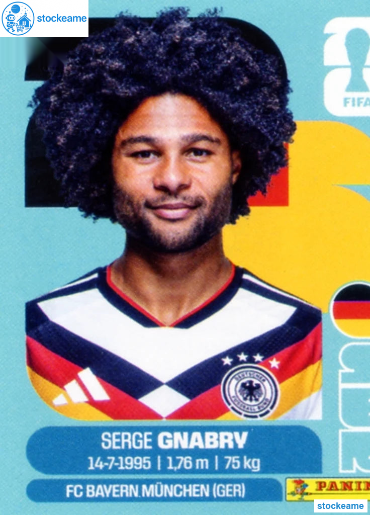 GER016 - Serge Gnabry | Germany | Panini World Cup 2026 Base Sticker - Image 2