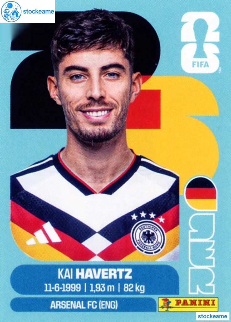 GER017 - Kai Havertz | Germany | Panini World Cup 2026 Base Sticker - Image 2